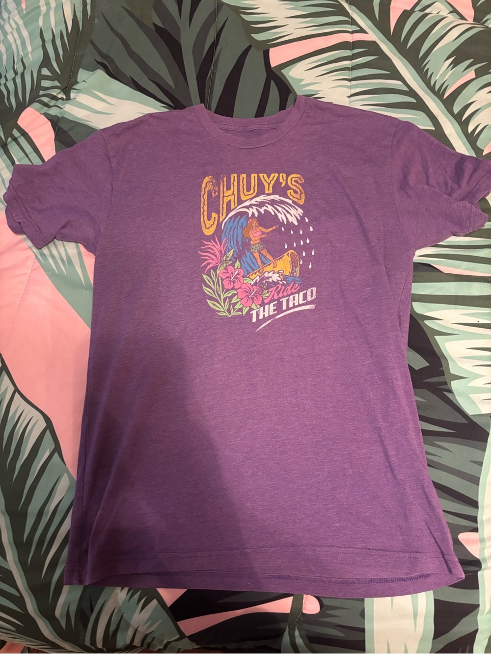 Chuy's Purple Graphic Tee - Ride The Taco